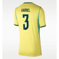 Brasilien Gabriel Magalhaes #3 Fußballbekleidung Heimtrikot Damen WM 2026 Kurzarm